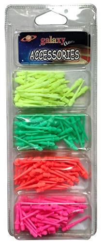 200 Puntas 2BA - 200 Puntas de Dardos de plástico Diana electrónica- 4 Colores Fluo