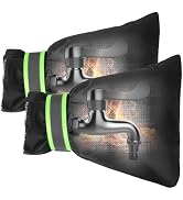 4 Pcs Outdoor Faucet Covers For Winter, 2026 Upgraded Outside Faucet Cover Freeze Protection 6 7 X 8 2 Insulated Spigot Cover Reusable Waterproof Hose Bib