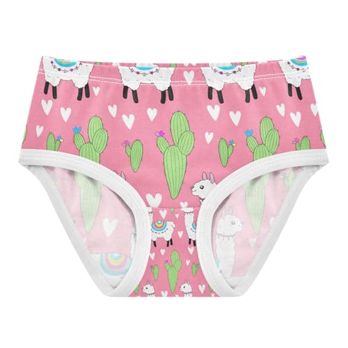 Cute Llama Alpaca Cactus Toddler Girls's Underwear 2T 202c1293