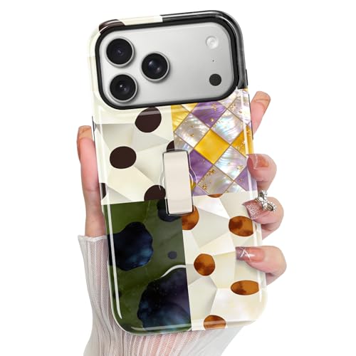 Coque iPhone 17 Pro Max avec béquille et protection caméra intégrée