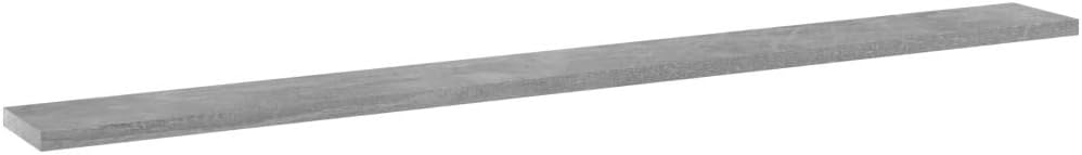 Floating Shelf Wall Mounted Replacement, Wall Shelf Display Wall Storage Shelf Bookshelf Boards 8 pcs Concrete Gray 39.4"x3.9"x0.6" Chipboard