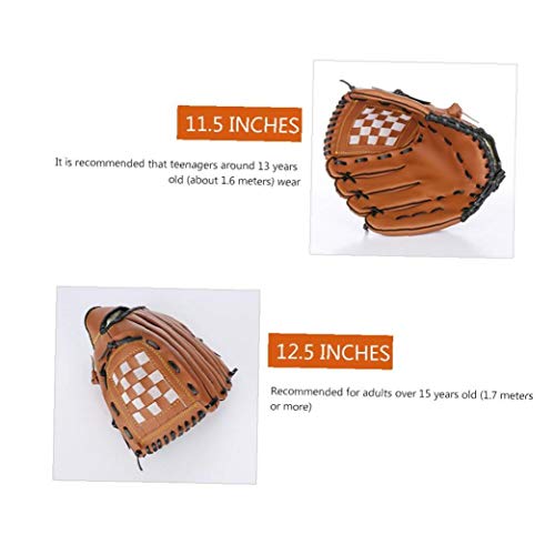 Gant De Baseball en Cuir Haut De Gamme Sport Teeball Gant Et Balle De Softball Mitten Mitt pour Les Enfants Et Les… - Image 9