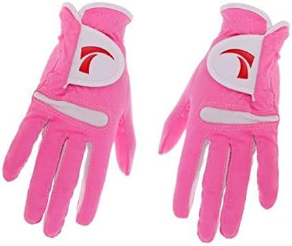 Performance Women's Golf Gloves Super Fiber Sweat Absorbent Pink M 2-Pack Gift for Golfer | -Slip Training Gloves for Ladies and Sports Lover