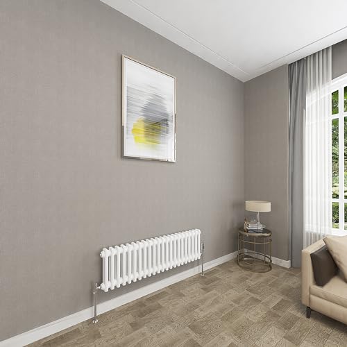 Image of Sky bathroom 300x1010mm 2 Column Radiator Horizontal White Cast Iron radiato Traditional Central Heating Radiator