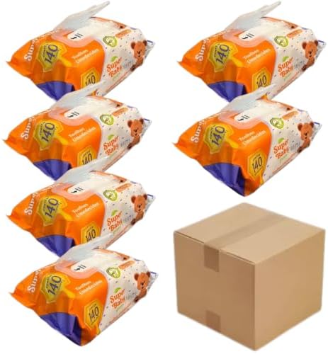 Lenços umedecidos toalhas umedecidas premium kit 6 Pacotes com 14...