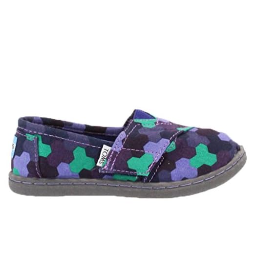 TOMSYouth Classic - Alpargatas Unisex, para niños, Color Morado, Talla 17 EU M Infantil