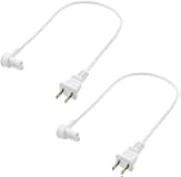 Vebner 2-Pack - Extra Short Power Cords Compatible with Sonos Era 100 and Era 300 Speakers (White - 19.5 Inches)