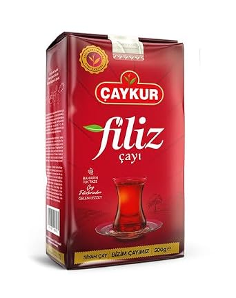 CAYKUR Premium Turkish Black Tea Bundle, Filiz, Caycicegi, Altinbas & Rize, Traditional Loose Leaf Black Tea, Set of 4 each 500g / 17.6 Oz