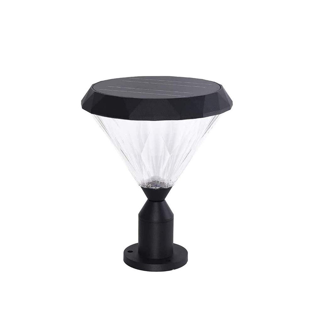 Lampe de jardin en métal étanche lanterne solaire avec télécommande