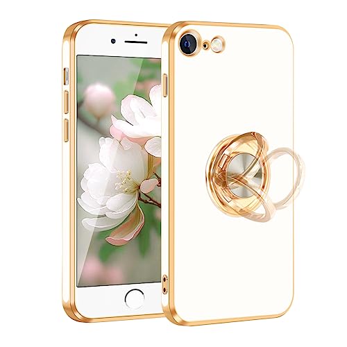 Coque iPhone 8/7/SE anti-choc avec béquille magnétique pour support voiture