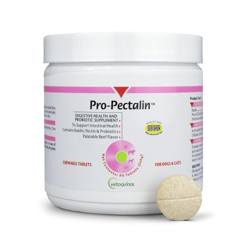 Vetoquinol Pro-Pectalin Chewable Tablets for Dogs & Cats, Helps R...