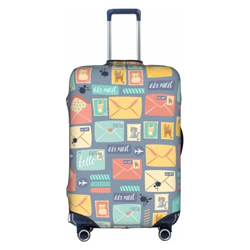 Housse de valise pliable personnalisée blanche pour bagage de voyage taille L