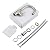 WOWOW Single Handle Bar Faucet with Water Supply Lines - Brushed Nickel, Modern, Commercial, for RV Sink, 1 Hole, Small Kitchen Sink Faucet