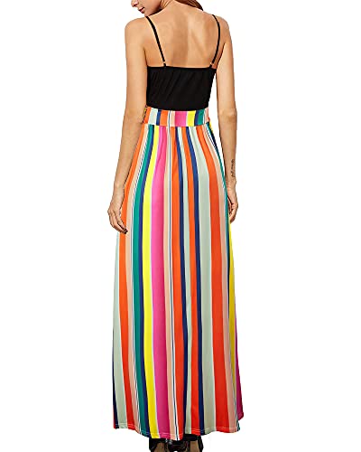 Image of Newshows Women's 2026 Lightweight Summer Wedding Guest Beach Vacation Casual V Neck Split Flowy Maxi Dress