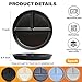 LRUUIDDE Portion Control Plate for Balanced Eating (5 Pack), 9