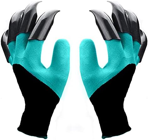 Famoy Claw Gardening Gloves, Garden Claw Glove for Women Gift (Green 1 Pair)
