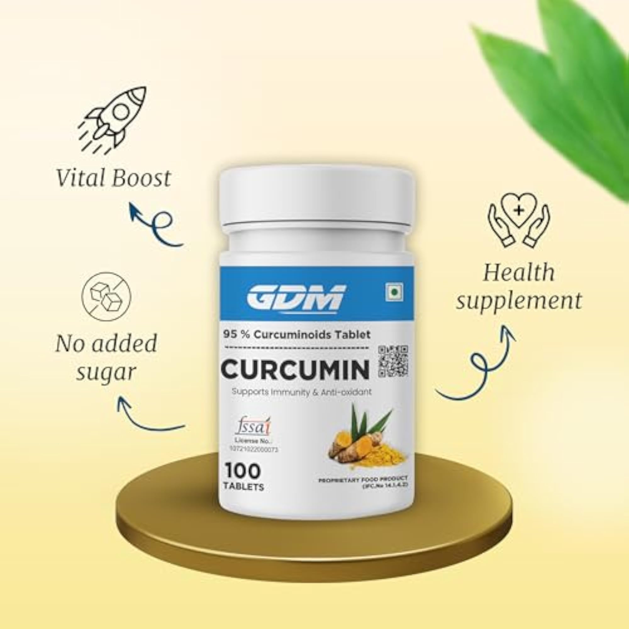 GDM Curcumin with 95% Curcuminoids for Immunity Support