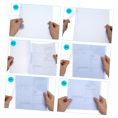 Organiseur de dossiers plastique réutilisable porte-documents A4