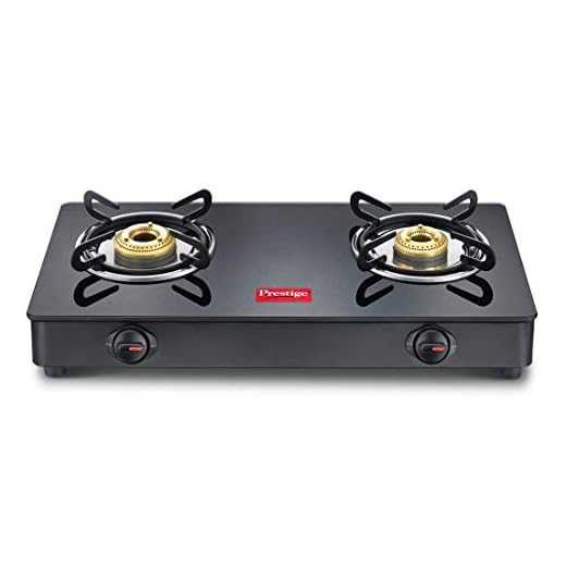 IRIS Toughened Glass-Top Gas Stove | Black | Spill Proof