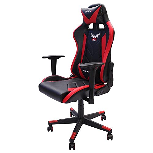 Cadeira Pc Gamer Gaming De Escritório EagleX Profissional Sistema Relax Giratória Com Braço 3D - Ver