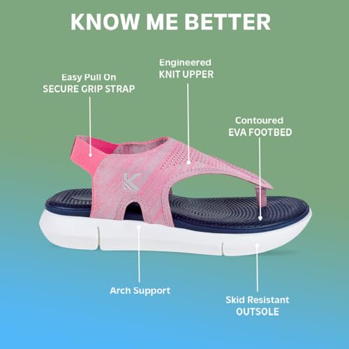 Image of KazarMax FlexiKnit Women Casual Sandal | Breathable | Stylish | Anti-Skid | Durable | Comfortable | Sporty Thong Sandals