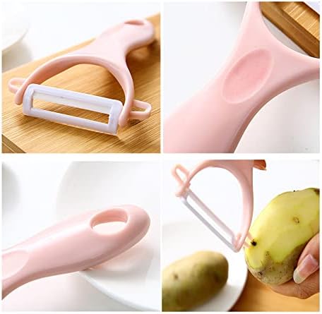 YUEMING Vegetables Peeler,Peeling fruit knife,Peeler,Advanced Ceramic Peeler For Fruits And Vegtables Rust Prevention,Cutting Potato Peeler, Suitable for Home,Blue,Green,Pink