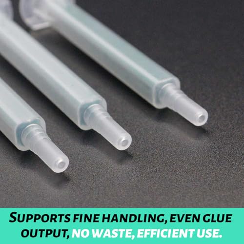 20 Stück Statikmischer, 1:1 Mischdüsen, Schnelle Klebstoffzufuhr, Kann mit Nadeln Installiert Werden, für die Neuorganisation des Rohrleitungsflusses durch Bewegungsmischen (Grün)