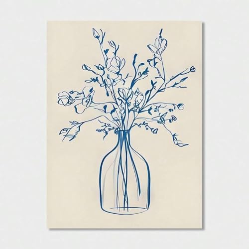 Toile abstraite nordique moderne pour décorer un salon ou une chambre contemporaine