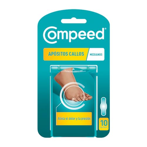Compeed Callos Medianos, Tratamiento para eliminar los callos de los pies, Pack 10 uds.