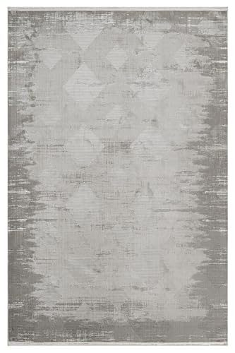 Annika Gray 抽象的 マイクロファイバー テクスチャー モダン ソフト 厚手 居心地の良い幾何学模様 ラグ 寝室 エントリー リビング ダイニング 子供部屋 ミッドセンチュリー ボヘミアン モロッコ トルコ風 洗える 滑り止め エリアラグ