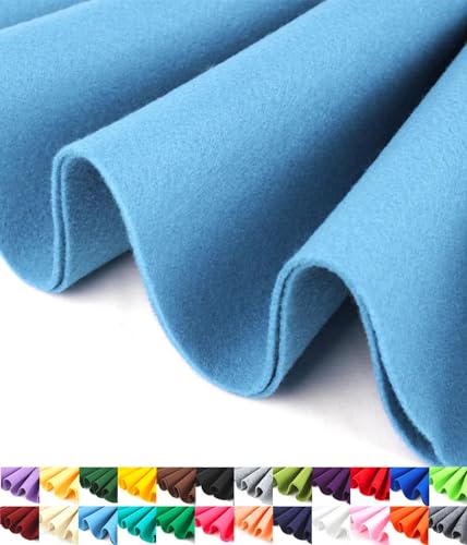 Image of Barcelonetta | Felt Fabric | 36 inchX 36 inchSquare | 1.6mm Thick | Acrylic & Soft | Felt by The Yard | Felt for DIY Crafts, Projects, Sewing (Baby Blue, 36 inchX 36 inch)