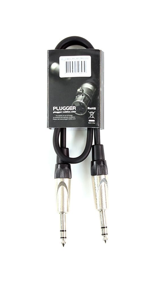Plugger Cable Stereo Jack Male/Male 0.60 m Black - Image 3
