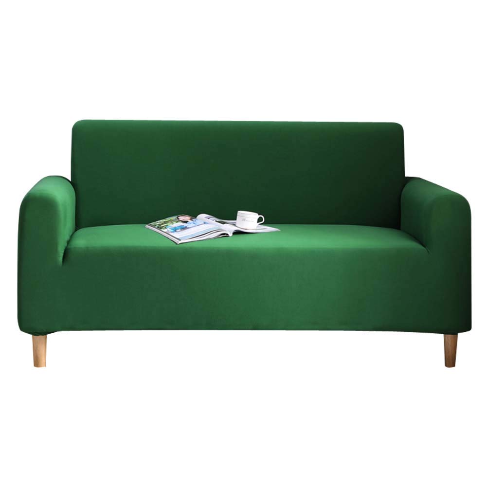 Zangge Bedding Sofa Green Cushion Cover Protector Cover Polyester Elastic Stretch Solid Colour Armchair Couch Living Room