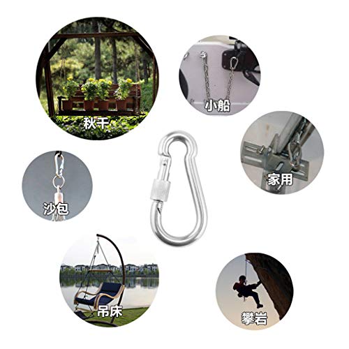 Tongina Mosquetão De Bloqueio De Rede Hammock Hanging Buckle Keychain Camping Hiking Swing