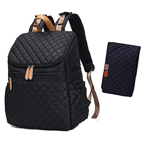 Diaper Bag Backpack, Maternity Baby Changing Bags, Large Capacity Baby Diaper Backpack Waterproof Baby Diaper Bag Multifunction Nappy Bag (Black)