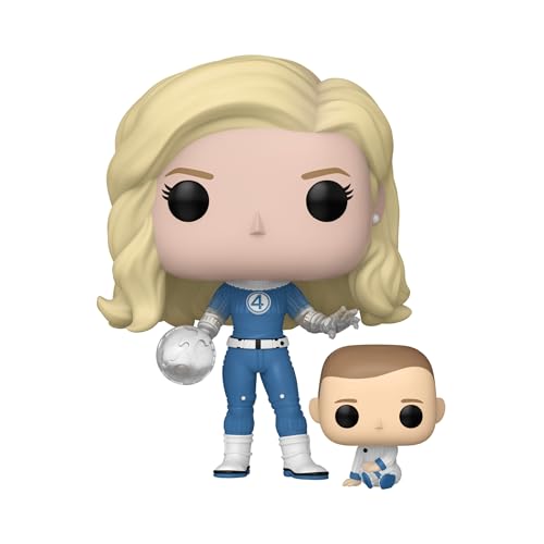 Miniatura 2 de Funko Pop! & Buddy: Marvel Fantastic Four - Invisible Woman | Merchandising Oficial de Superheroes - Figura de Vinilo Coleccionable para Decoración - Regalo Friki de Cumpleaños