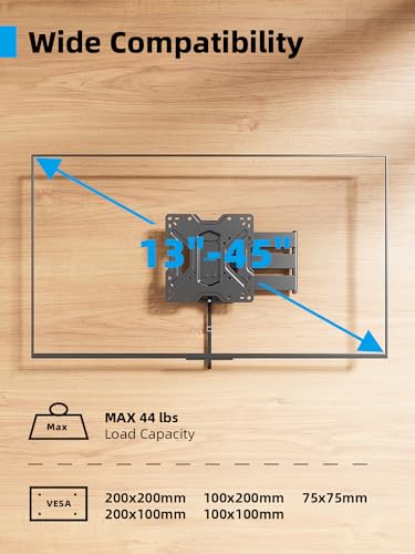 Usx Star Locking Rv Tv Mount For Camper, Fits Most 24 27 32 43 Inch Tvs, Full Motion Unique One Step Lock Rv Tv Wall Mount With Swivel thumb #4
