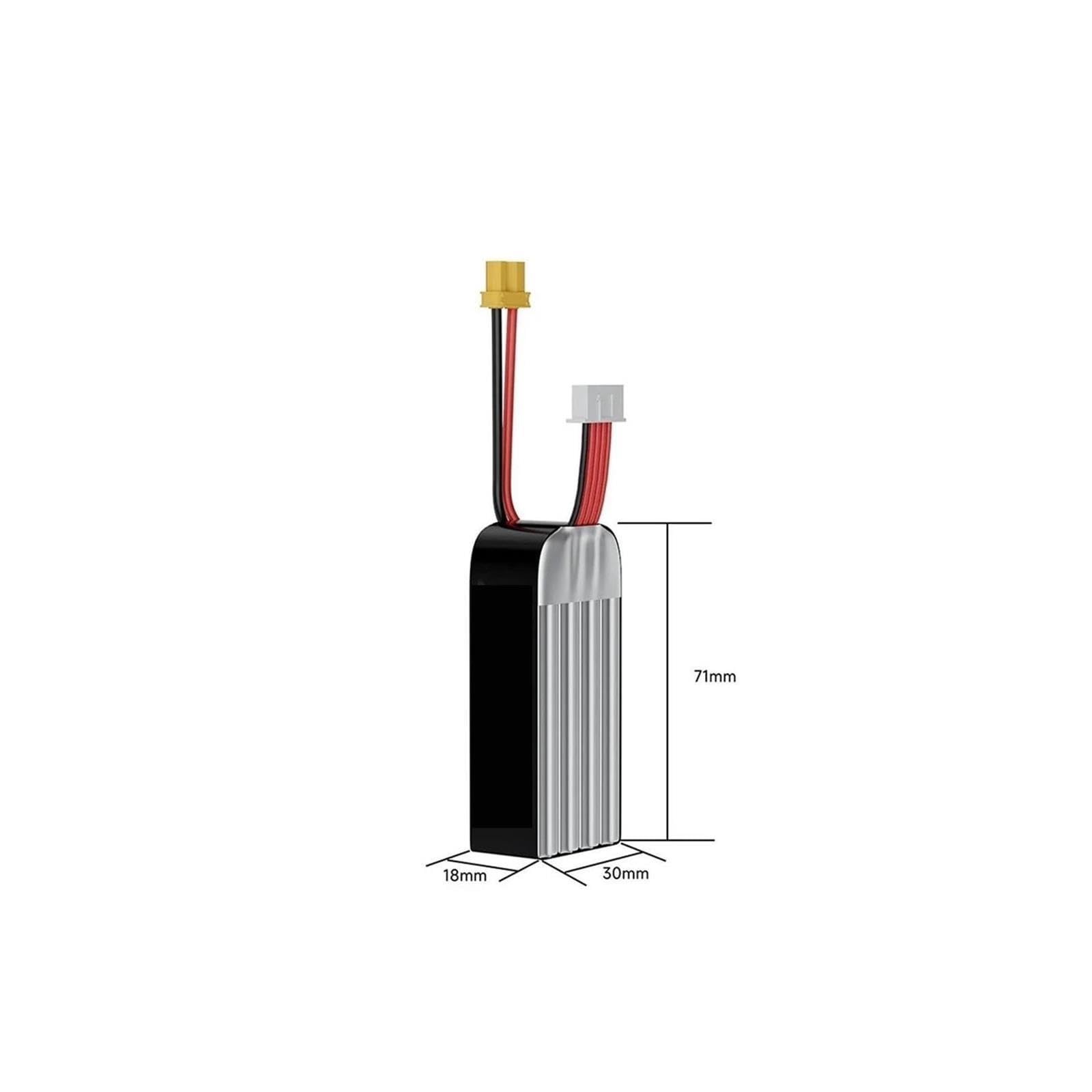 Batteria LiHV 4S 720mAh 100C, XT30, quadricotteri 2-4 pollici