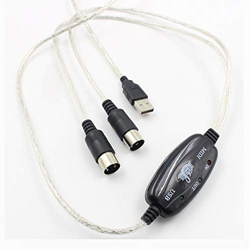 VOANZO USB naar MIDI-kabelconverter 2 in 1 PC naar Music Studio Synthesizer Toetsenbord Interface Adapter 16-kanaals Kabel Kabel Ondersteuning Laptop Windows en Mac - Image 6