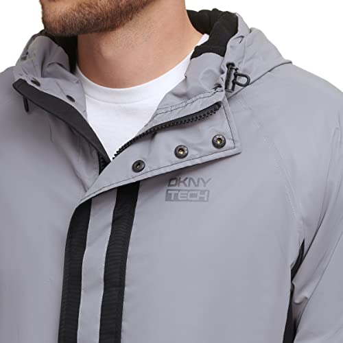 Image of DKNY mens Dkny Men's Taslan Performance Hoody With Reflective Detail