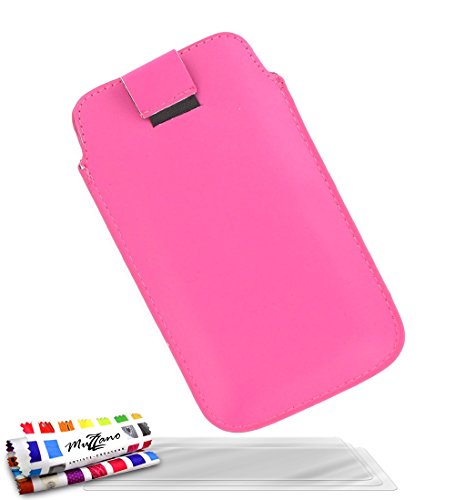 Etui LG OPTIMUS L5 II ( L5 2 ) [Le Sweep] [Rose bonbon] de MUZZANO + 3 Films de protection écran...
