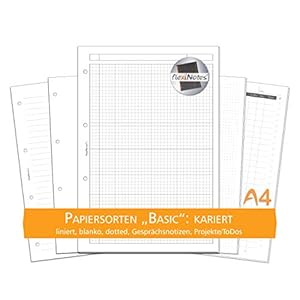 flexiNotes A4 Notizpapier Basic kariert 75 Blatt