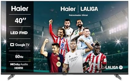 Smart TV Haier 55" 4K UHD H55K800UX - Google TV, Dolby Vision/Atmos, HDR10, Sin Marcos, Modelo 2024