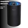 Purivortex Air Purifiers for Bedroom, Quiet Air Purifier with HEPA Filter for Pollen, Smoke, Dust, Pet Dander, Odor, Hair, Ozone Free, Covers Up to 880 Sq Ft, AC400 Black #2