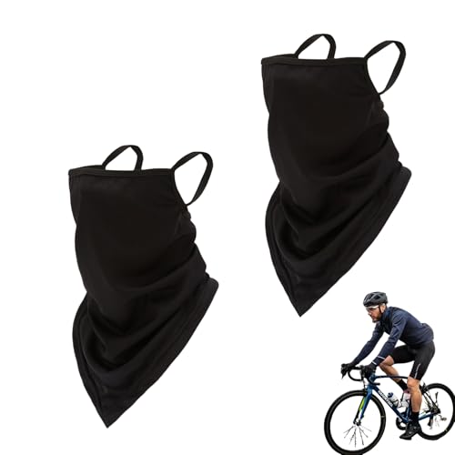 2 Stücke Halbe Sturmhaube Motorrad,Ear Loops Motorrad Maske,Halswärmer Motorrad Halstuch mit Ohrschlaufen,Winter Herren Skimaske,Schlauchschal Damen,Fahrrad...