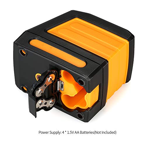 OWSOO Auto-nivelamento 2 linhas Nível de laser vermelho Kit profissional de nivelamento de linha cru