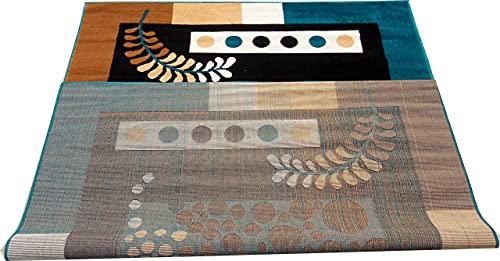 Image of Acrylic Rectangular Carpet for Hall | Mat for Living Room | 5x7 Feet Blue | Anti-Skid Carpets | Carpet for Bedroom Floor | Galicha for Hall | Home & Decor (150x195 CM - Blue Color)