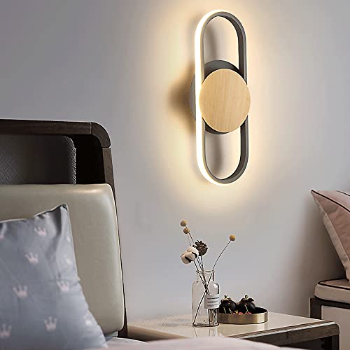 Lámpara de pared LED moderna con diseño de anillo y apliques decorativos para iluminación de hogar 8
