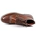 Metrocharm MET525-4 Men's Lace Up Perforated Wing Tip Formal Dress Casual Fashion Ankle Boots (13, Brown)