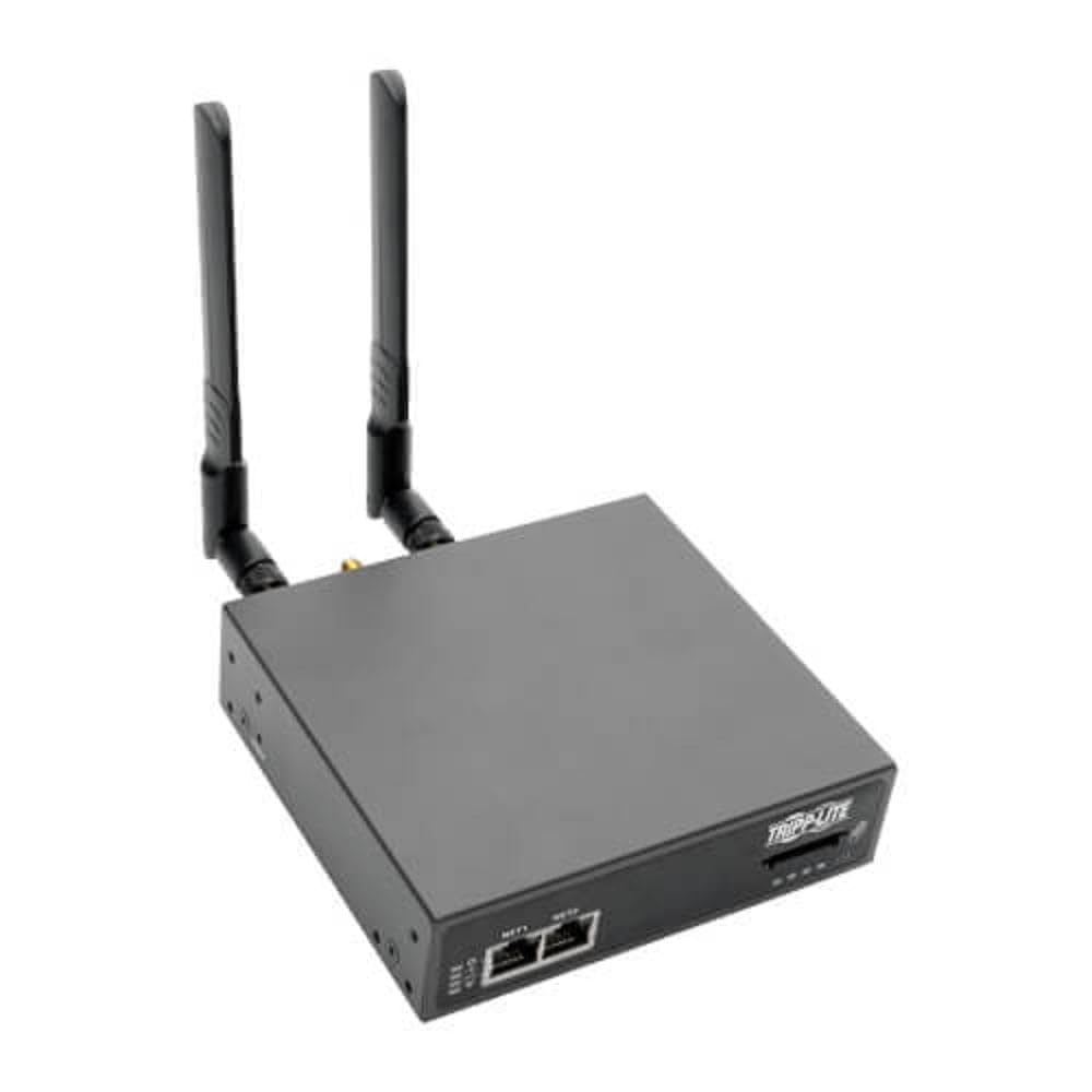Tripp Lite 4-Port Console Server w/ 4G LTE Cellular Gateway, Dual Gbe NIC 4Gb Flash &amp; Dual SIM (B093-004-2E4U-V), black